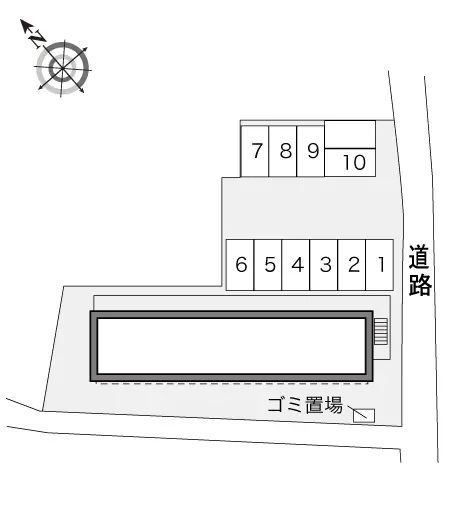 ★手数料０円★河内長野市野作町　月極駐車場（LP）